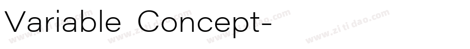 Variable Concept字体转换